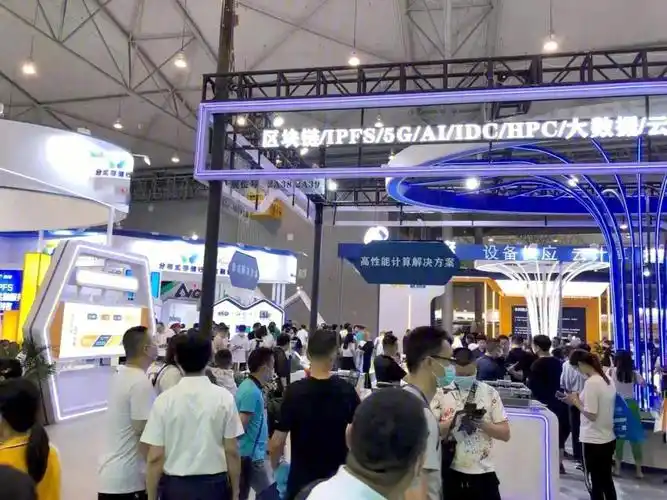 A depiction of a bustling mining farm showcasing hosted ASIC miners for enhanced efficiency